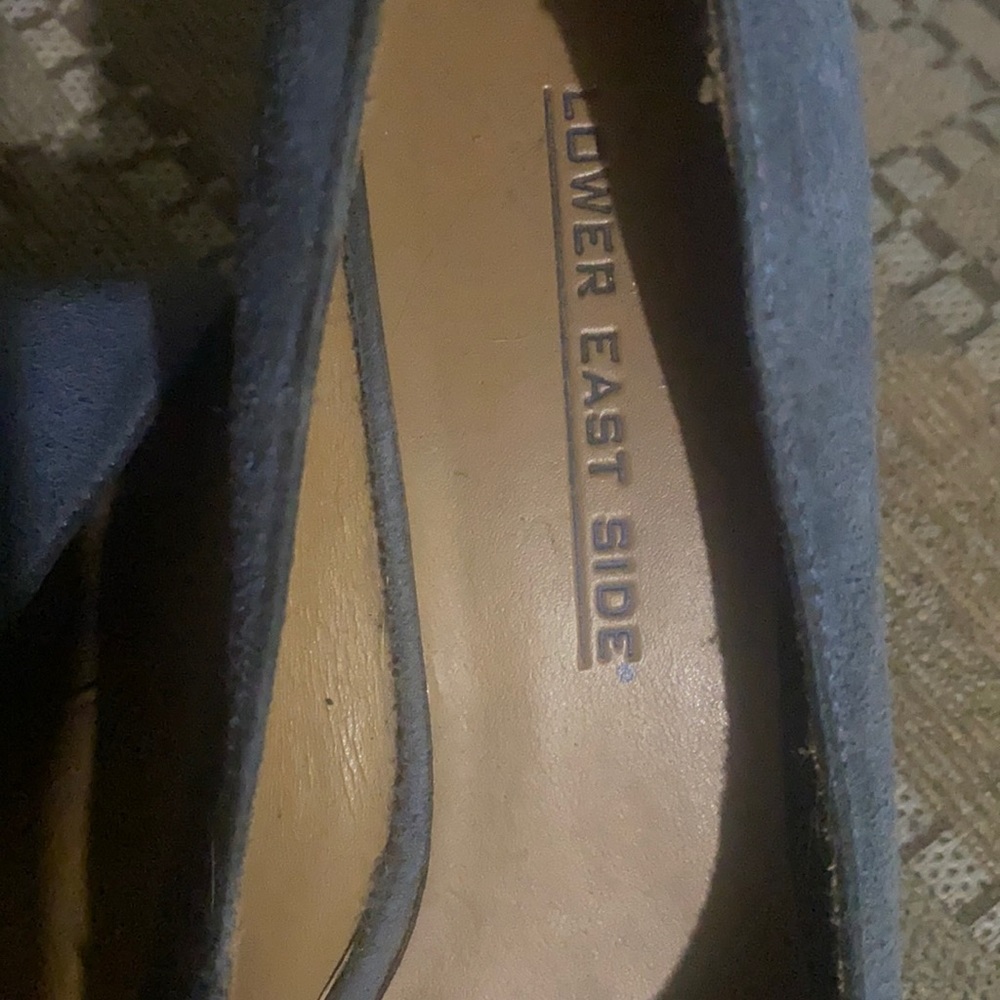 Lower east side blue open toe